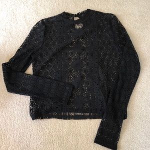 Lace, Long Sleeve Top